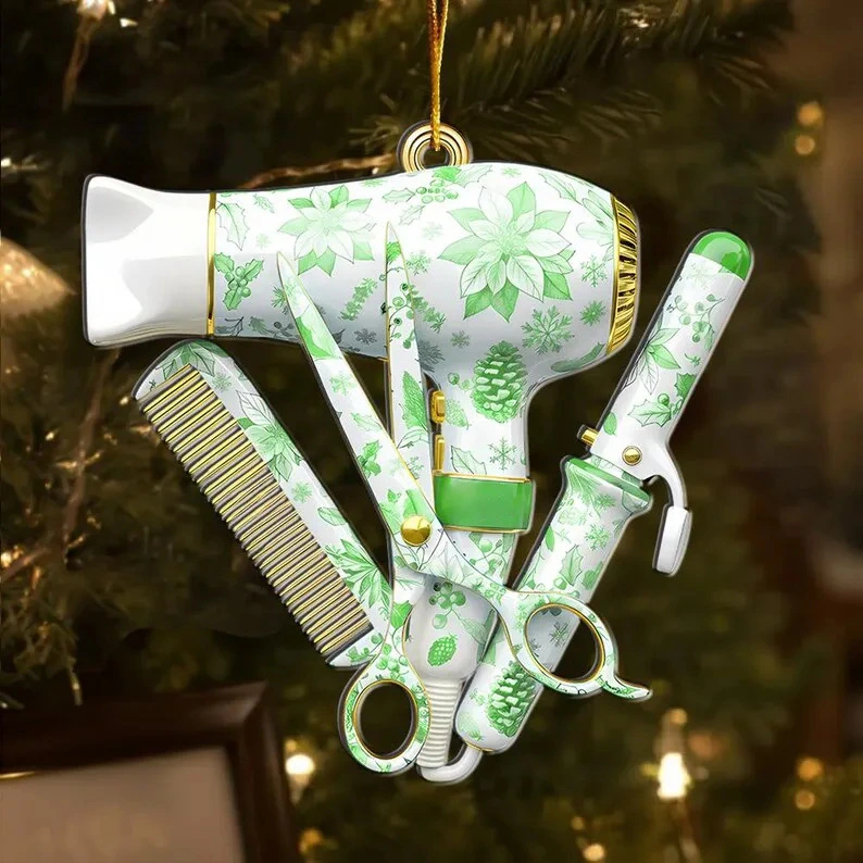 Hairstylist Deluxe Christmas Ornament